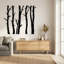 Art mural en métal 5 arbres, décoration murale en métal inspirée de la nature, œuvre d'arbre forêt rustique, décoration murale arbre Boho, conception unique d'extérieur et d'intérieur-417146618