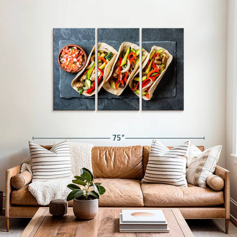 Yarlin Tacos De Cerdo, 36" H x 57" W