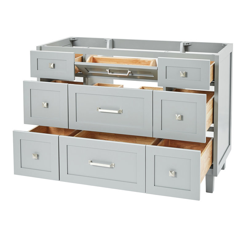 ARIEL Monroe 48 Single Bathroom Vanity Base Only, Gray