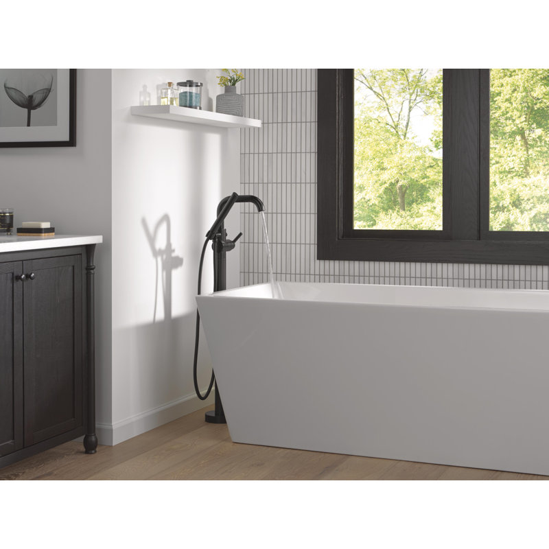 Floor Mount Tub Filler, Matte Black