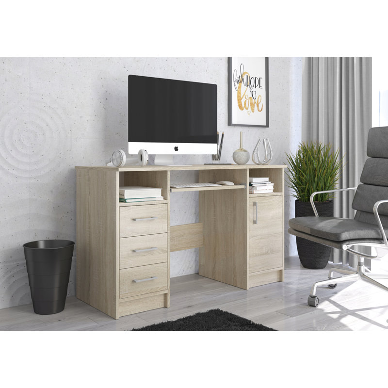 Ansaldo Computer Table, Tan
