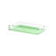 Plateau décoratif rectangulaire en acrylique vert crocodile-880586232
