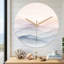 Horloge murale abstraite en verre pastel-130405285