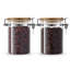 Pots de rangement en verre étanches avec couvercle en bambou JoyJolt, 4 pièces-65985162