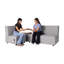 Chaise mobile sans accoudoirs avec panneau technique Pro Series - Gris-102905275