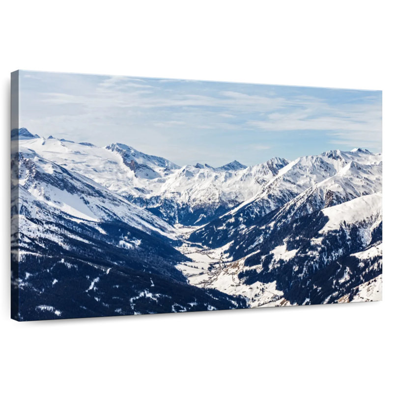 Alvord, montagnes enneigées des Alpes, H 24 po x l 36 po