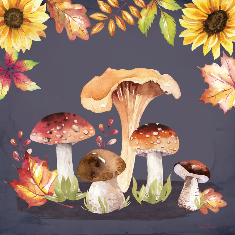 Fall Woodland III par Nicole DeCamp, H 12 po x l 12 po