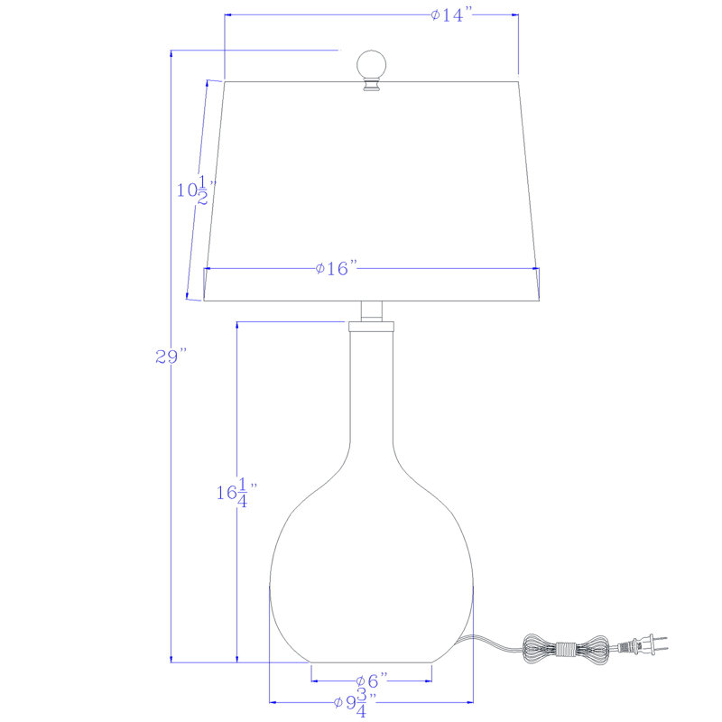 Dzesmina Glass Table Lamp