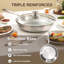 30cm Tri-Ply Stainless Steel Frying Pan