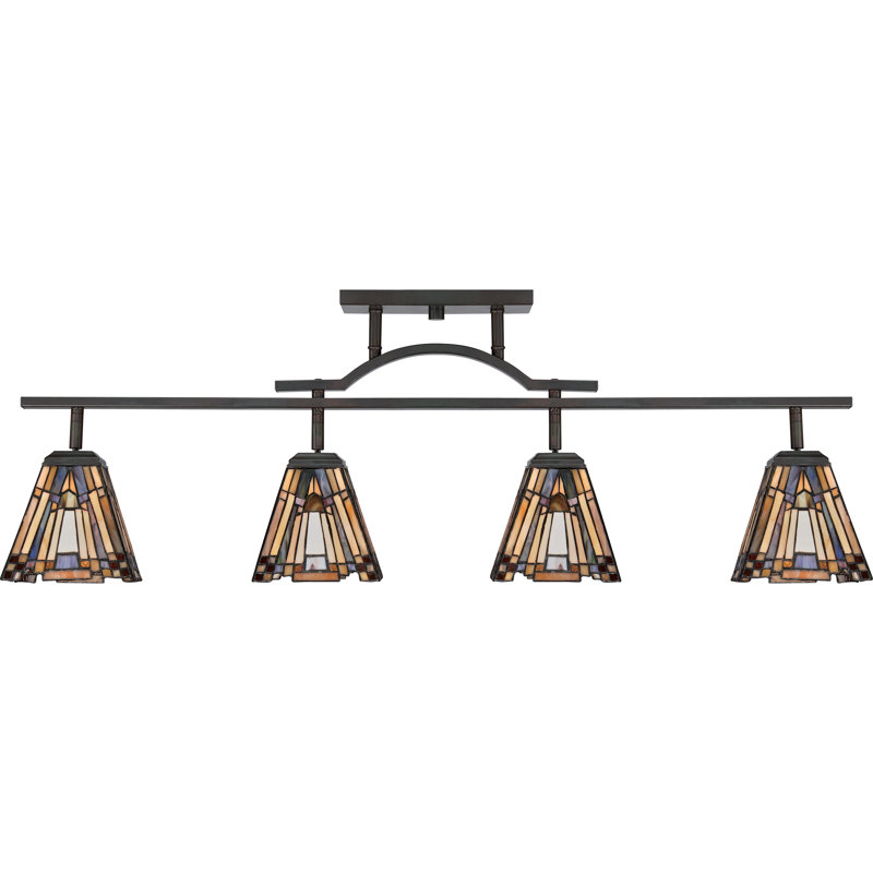 Amerski 42'' 4 -Light Fixed Track Track Kit with Dimmable and Adjustable Head