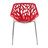 Stackable Dining Side Chairs with Floral Cutout Back and Stainless Steel Legs – Modern Kitchen, Restaurant, or Banquet Seating-544002242