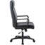Chaise en cuir reconstitué à haut dossier