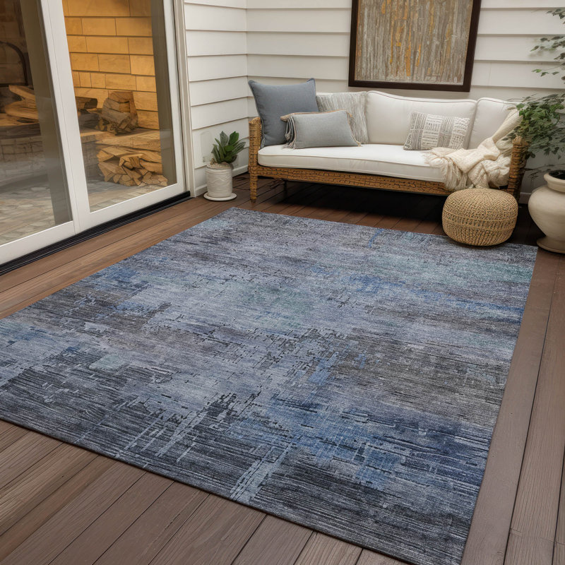 Tapis intérieur / extérieur gris Thornyx, 3 pi x 5 pi