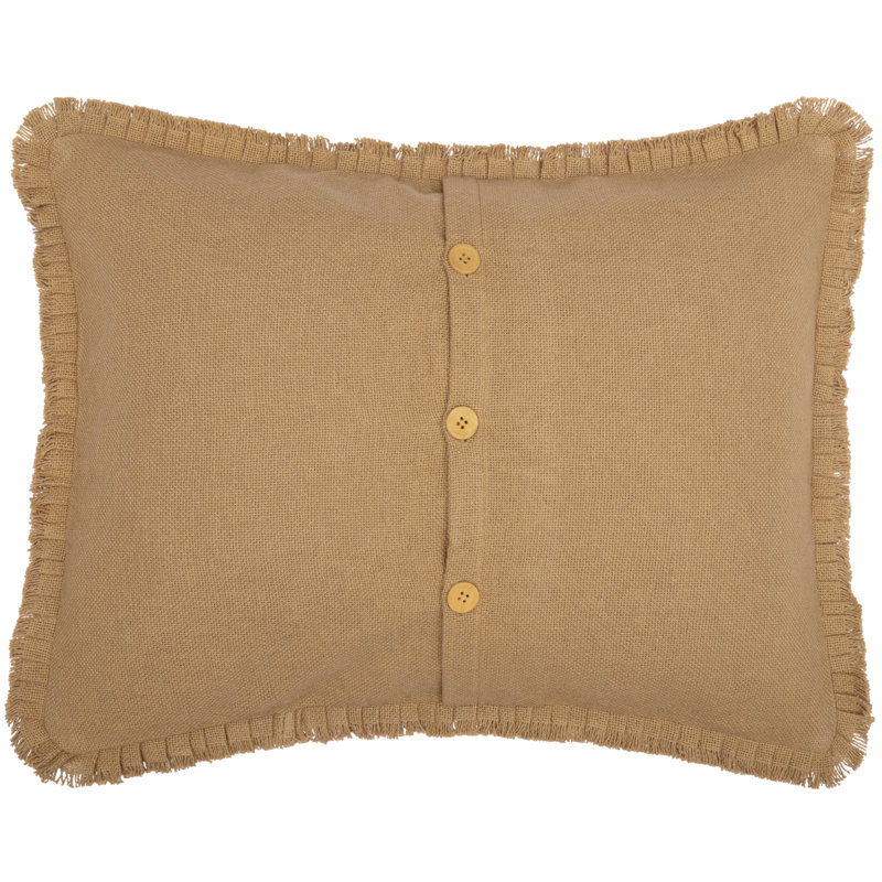 Burlap Natural Cotton Sham Set, Standard, Natural