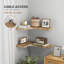 Ensemble de 3 tablettes murales d'angle flottantes