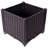 Deep Raised Garden Bed Plastic Planter Boxes For Vegetables Flowers Herbs And Succulents,Self-Watering Planter Box Raised Bed To Grow Flowers, Herbs & Vegetables, 15.7" L X 15.7" D X 14.7" H