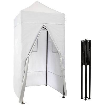 Tente à langer d'extérieur Wakeman - Cabane de piscine à auvent compact avec abri de soleil, vestiaire portatif ou tente d'intimité pour toilette de camping ou douche portative - Camping Essentials