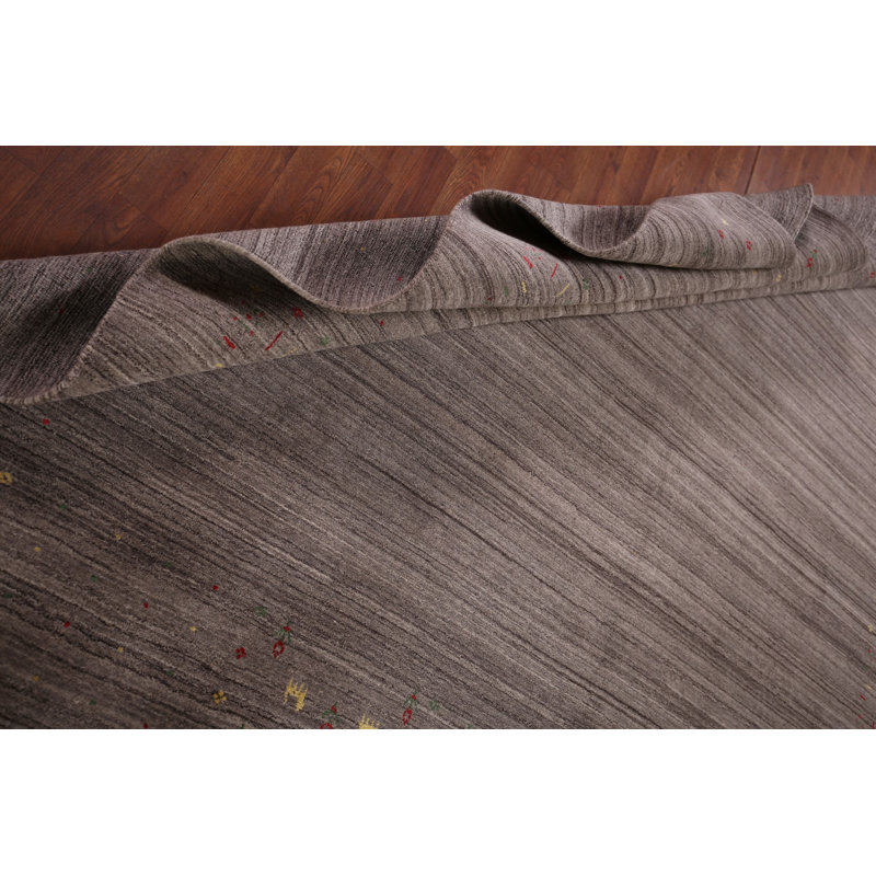 Striped Gabbeh Square Area Rug 8x8