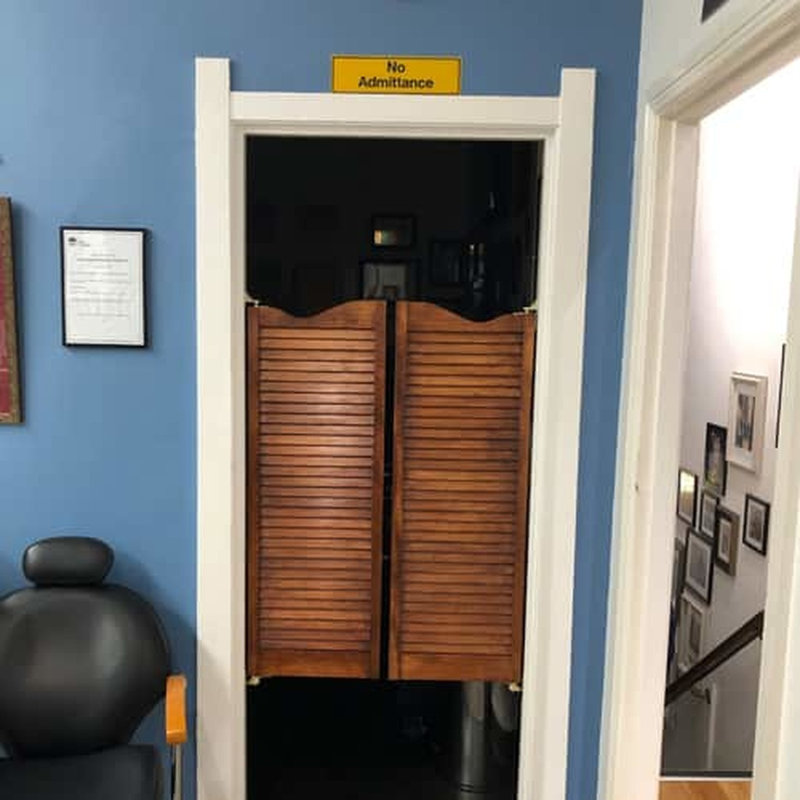 Portes de café / salon à persiennes en bois, 24 po x 42 po