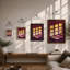 Illuminated Windows At Dusk Geometric - Print-56629064-56629067