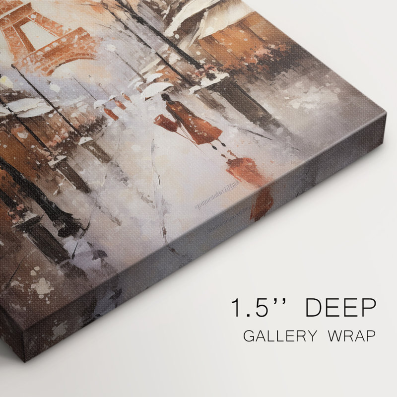 Christmas Holiday Art - Gallery Wrapped Canvas DXLVIII, 18" H x 12" W