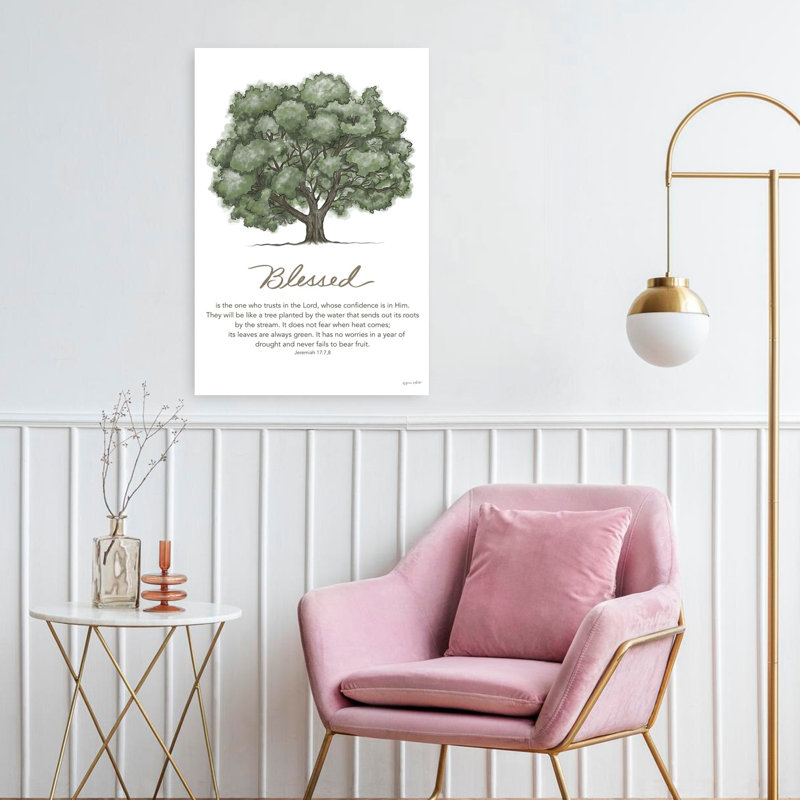 «Blessed Abstract Contemporary Tree Art», paysage, H 24 po x l 16 po