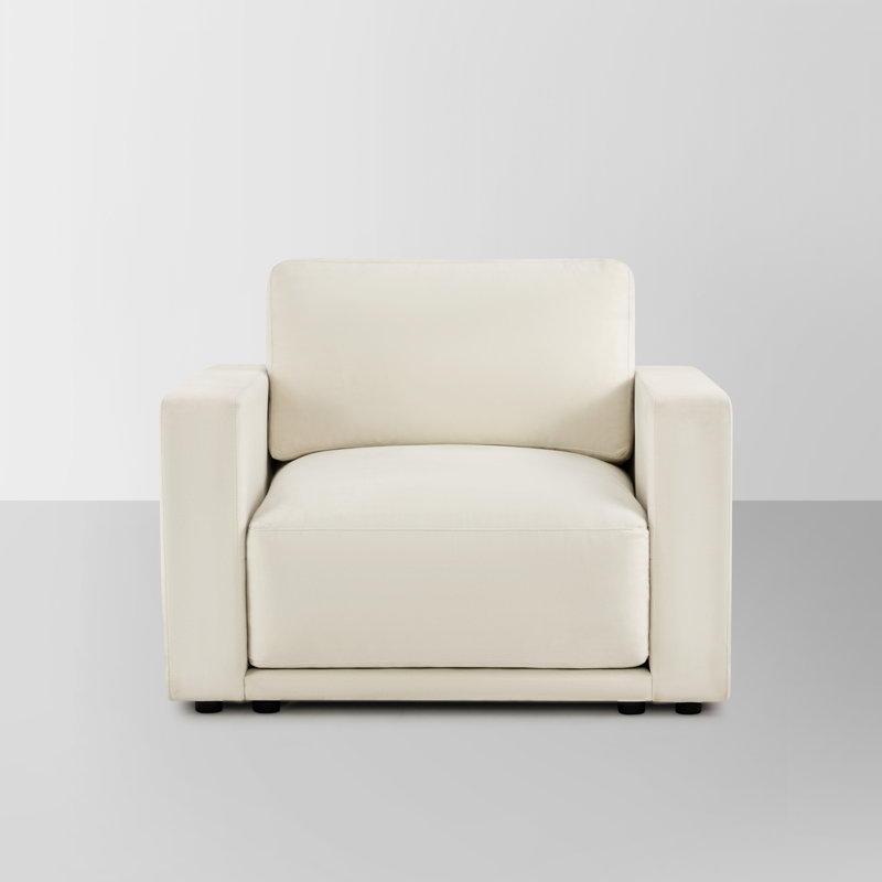 Fauteuil d'appoint Libbna, Crème