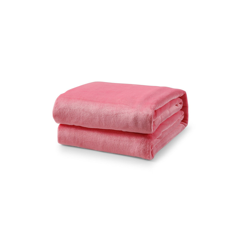 Couverture polaire, Simple, Rose