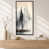 Black Floater Framed