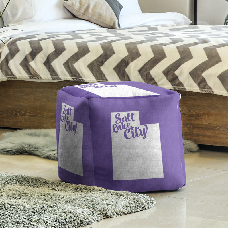 Repose-pieds cube city utah Salt Lake, Mauve