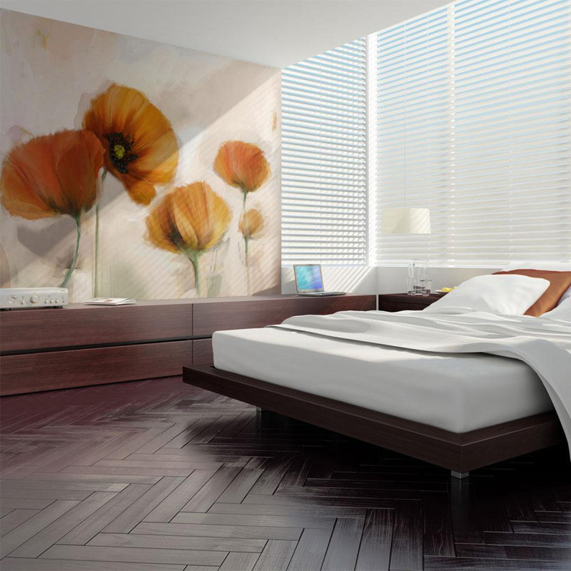 Floral Wall Mural, 90" L x 118" W