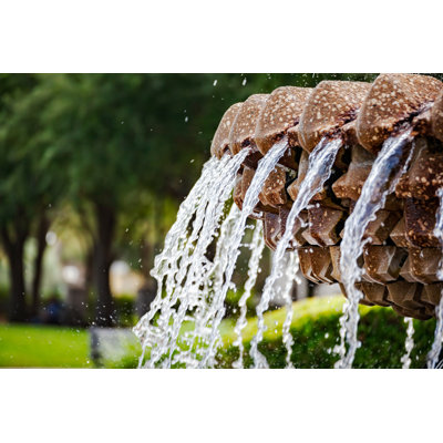 Pineapple Fountain by Eurobanks - Wrapped Canvas Print