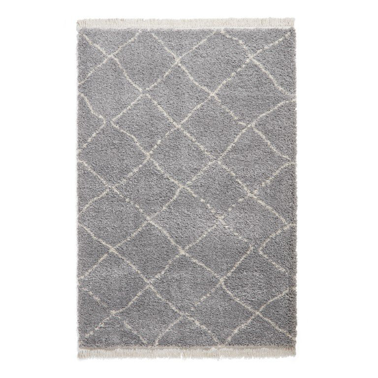 Pechler Machine Woven Grey Rug, Rectangle 120 x 170cm