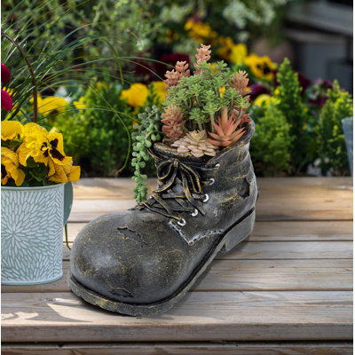 Marana Boot Ceramic Statue Planter