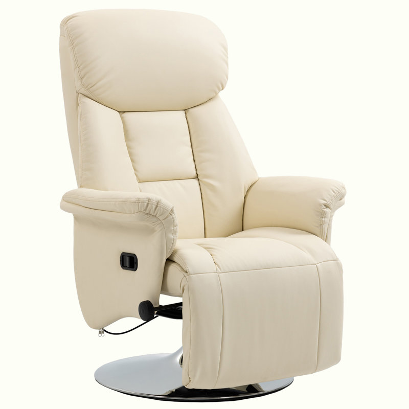 Adjustable Swivel Recliner with Footrest