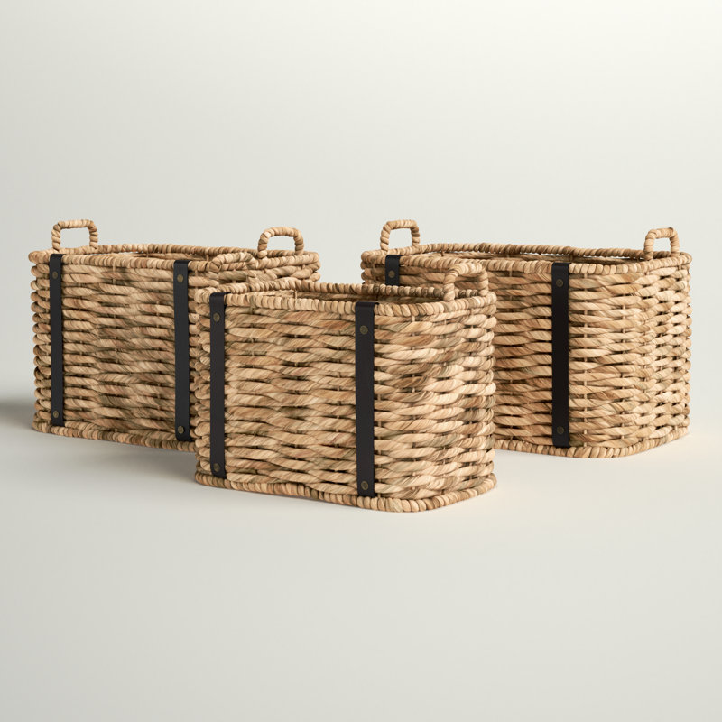 Sand & Stable™ Wicker Decorative Basket, Dark Brown