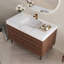 Meuble-lavabo autoportant en pierre frittée avec lavabo encastré Farmhouse