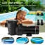 Nager dans les pompes de piscine hors terre-98114340