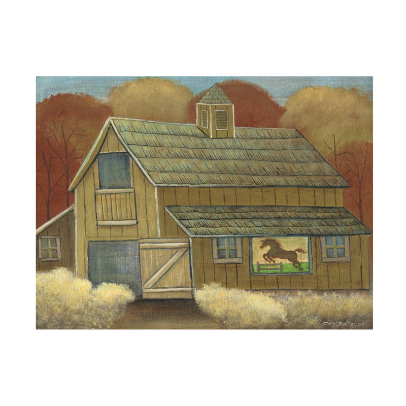 Art sur toile Cheryl Bartley Barn 16, H 35 po x l 47 po