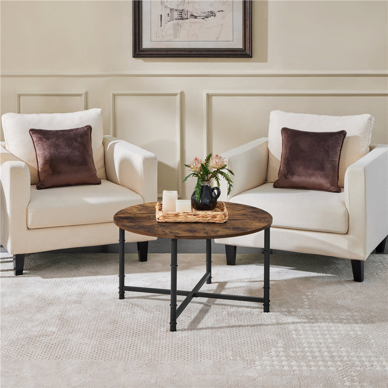 Table basse ronde et rustique
