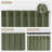 2pk Light Filtering Linen Blend Curtains with Back Tabs/Rod Pocket - 52" x 72" Loden-126493781-126493779