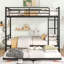 Full Over Full Metal Bunk Bed with Trundle-953524674