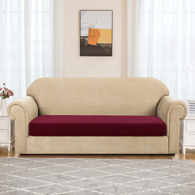 Jacquard Box Cushion Sofa Slipcover