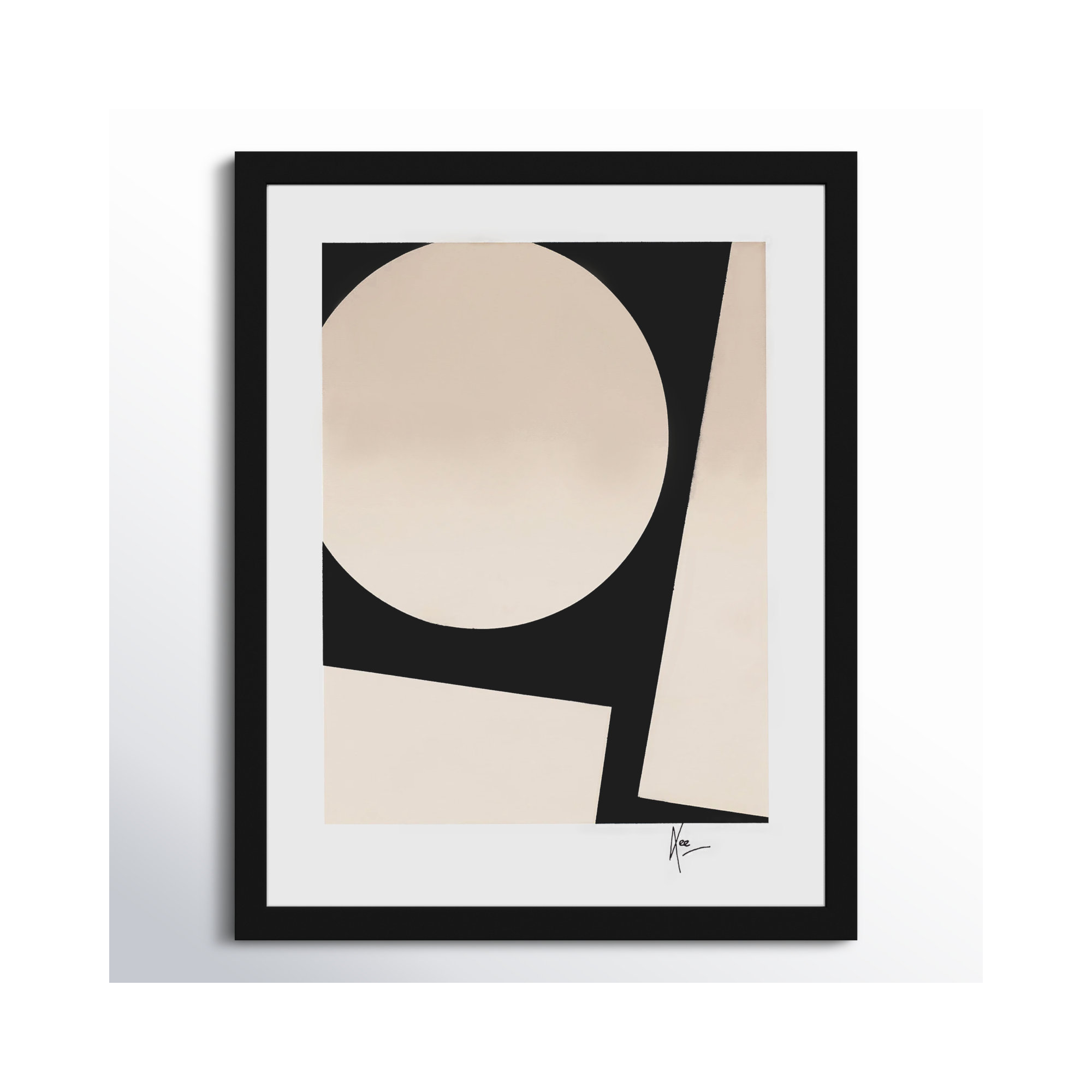 You And Me 2 by Lee Lessem, Black, 38" H x 30" W x 1.25" D