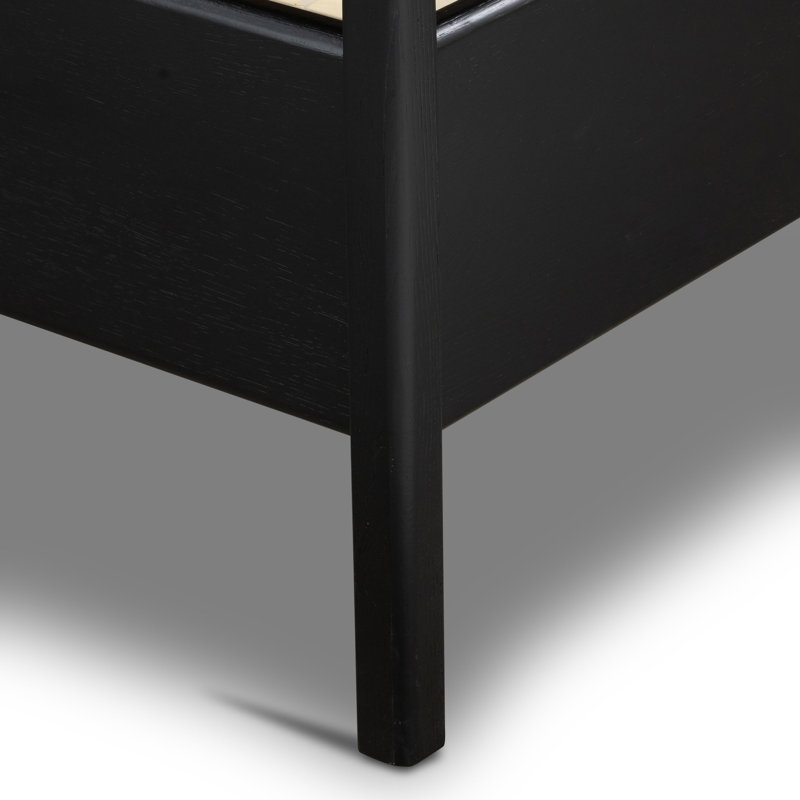 Rosedale Upholstered Bed, Queen, Chaps Sand/Ebony Oak Veneer