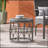 Weather-Resistant Wicker Weave Patio Side Table, Perfect For Outdoor Relaxation And Stylish Decor.-92217172