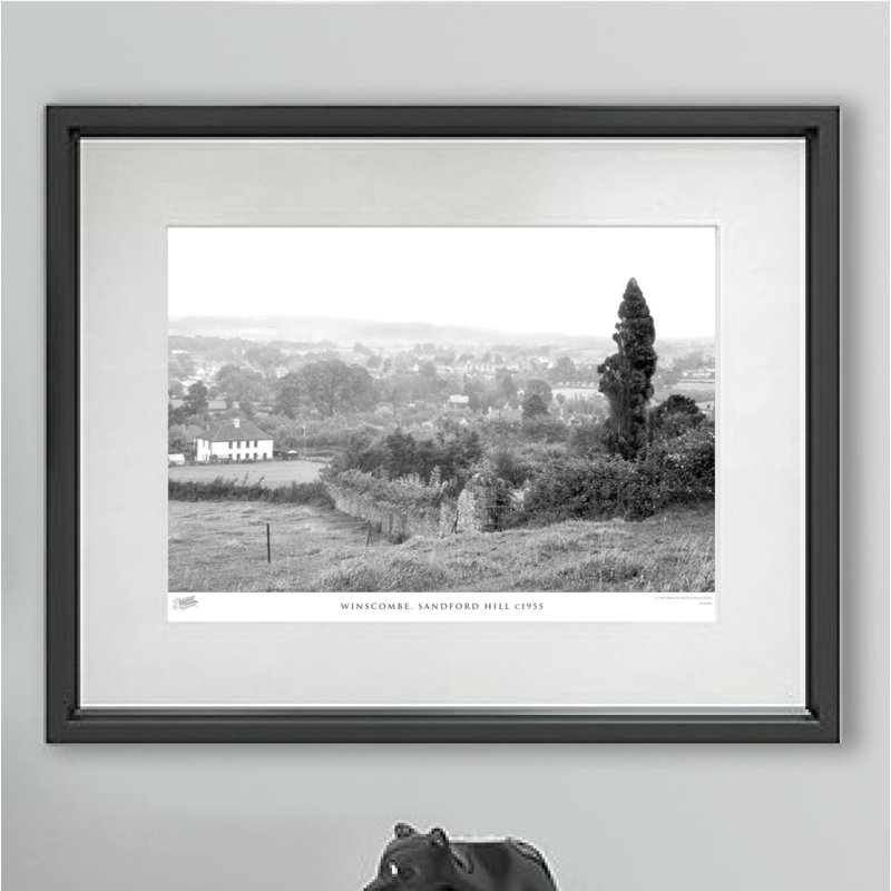 Winscombe, Sandford Hill C1955 - Single Picture Frame Print, 60cm H X 80cm W x 2cm D
