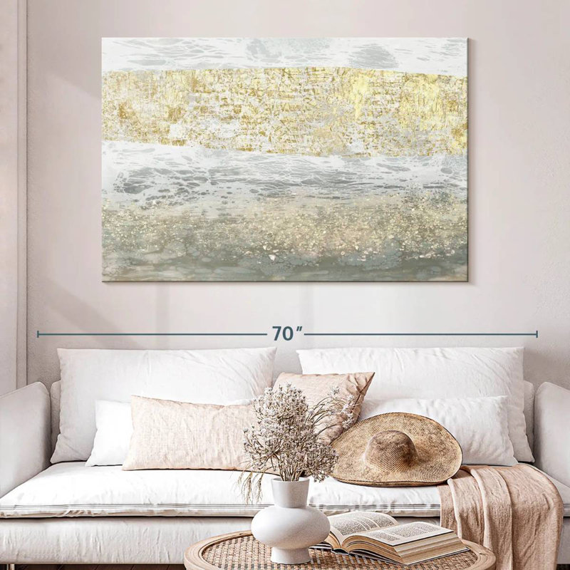 Avery Gilded Textures I, H 34 po x l 51 po
