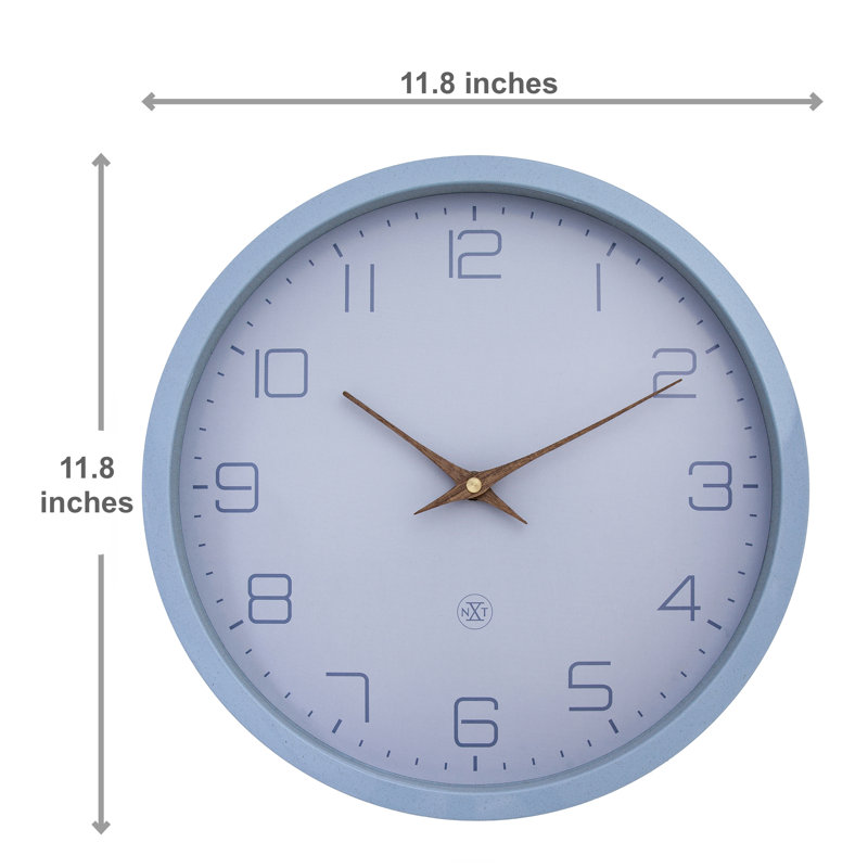 Horloge murale ECO 11,8 pouces, Bleu