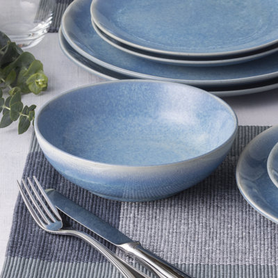 Colorwave Kiln Azure Set of 4 Cereal Bowls, 7", 27 oz.